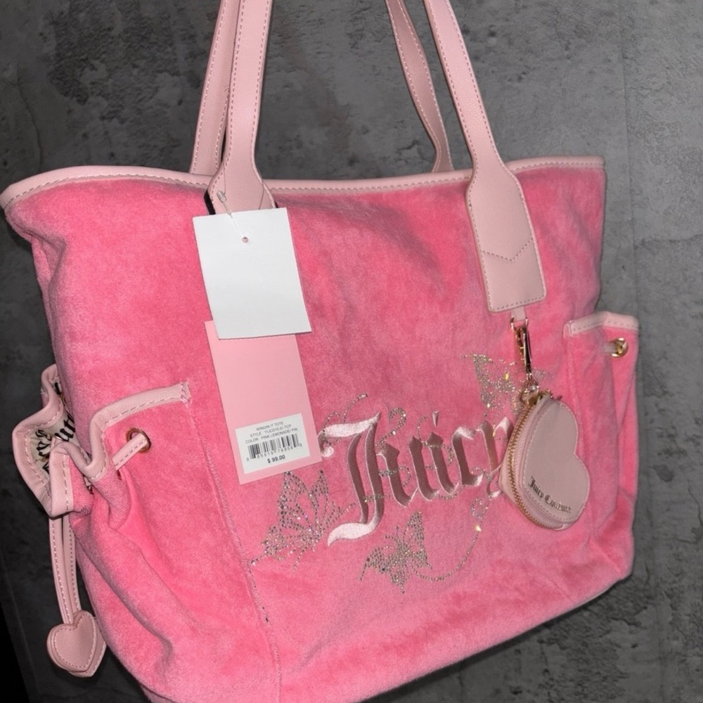 Juicy Couture Pink Glitter Tote